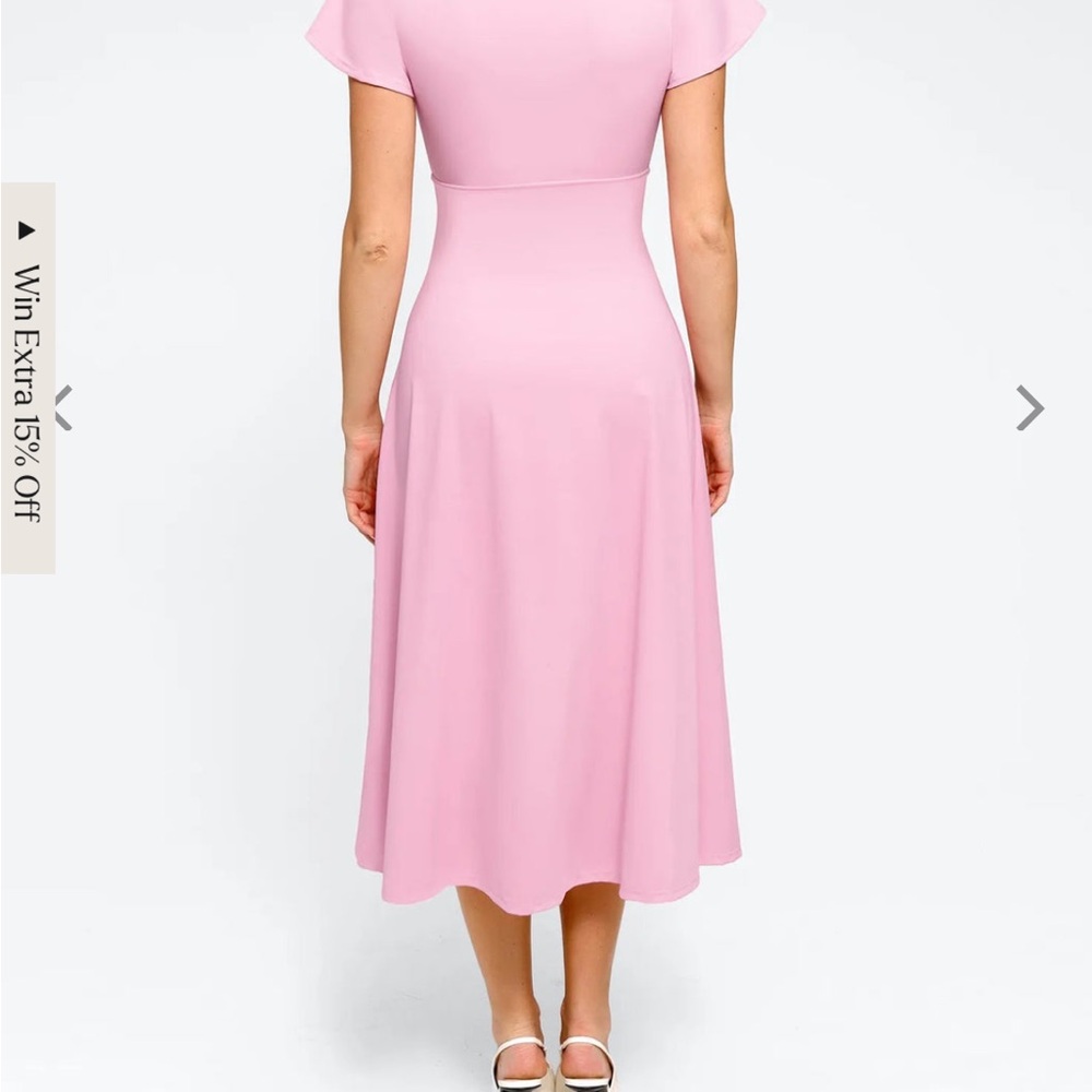 Elegant Green Women's Dress - Picture 8 of 13
